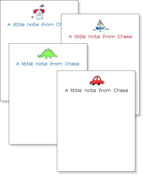 Queen Bee Personalized Note Pads - Little Boy Assortment (NP-LBA)